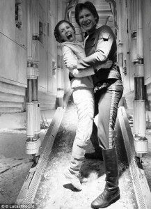 couple starwars han solo princesse leia