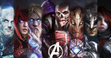 avengers en armures médiévales