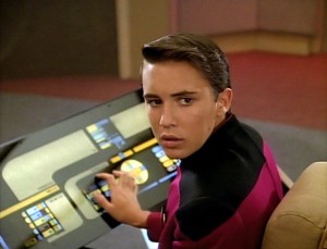 Will Wheaton alias Wesley Crusher dans Star Trek : La nouvelle génération