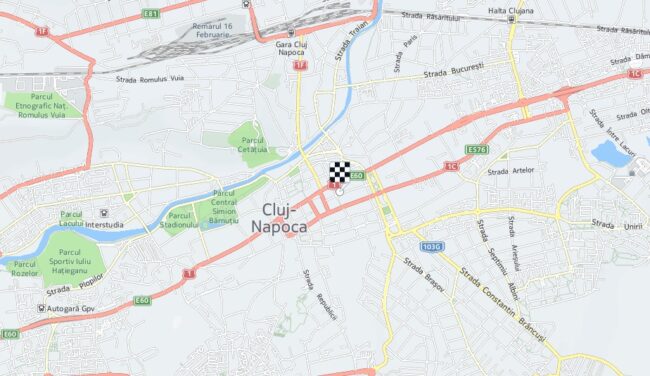Carte de localisation de l'Enigma Café bar steampunk à Cluj-Napoca en Roumanie