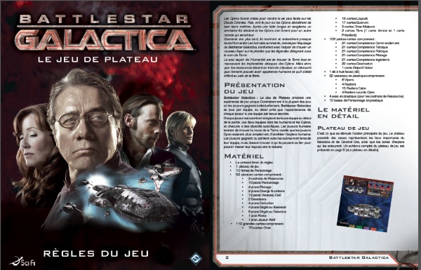 Aides de jeu maison pour le jeu de plateau Battlestar Galactica créées par Viv Samo pour la communauté