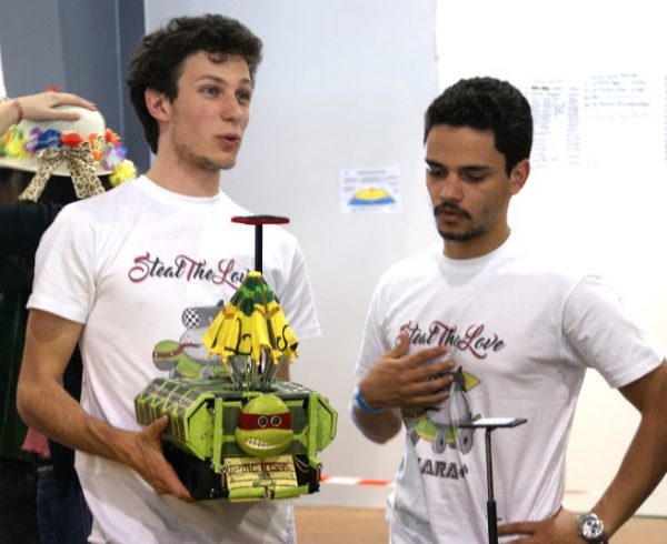 robot tortue ninja et son équipe