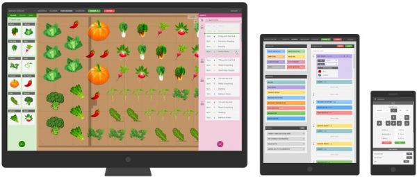 l'interface de la future application sur le robot jardinier en open source