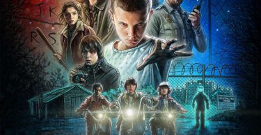 l'affiche super cool de la nouvelle série netflix stranger things