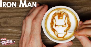 iron man dans mon café