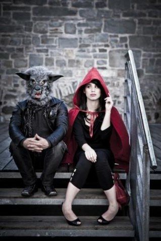 Coupe loup et chaperon rouge