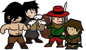 aventurier à la taverne