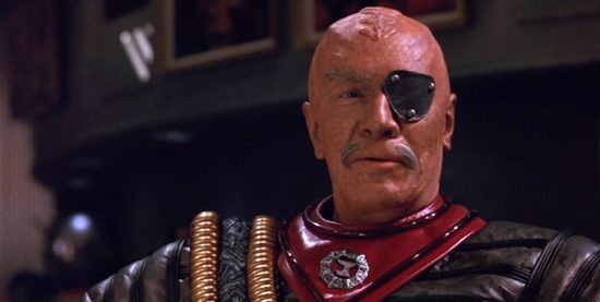 Klingon menaçant issu de Star Trek VI, incarné par Christopher Plummer dans le rôle du général Chang