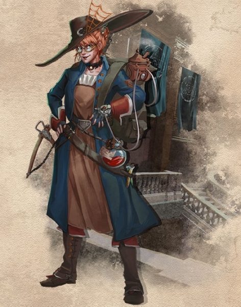 Ciels de Cuivre personnage aventurière