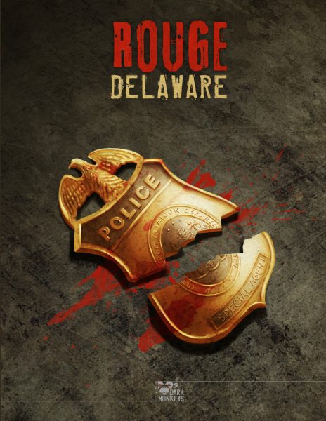 Libri Monstrorum : interview des XII Singes sur les bestiaires Cthulhu Hack 3 Couverture de Rouge Delaware, setting Cthulhu Hack par Benoît Attinost