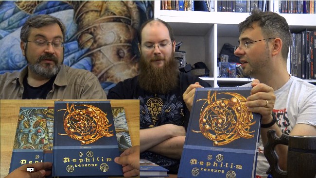 Les compères fletch, merlin et freuh présentent le jdr nephilim legende