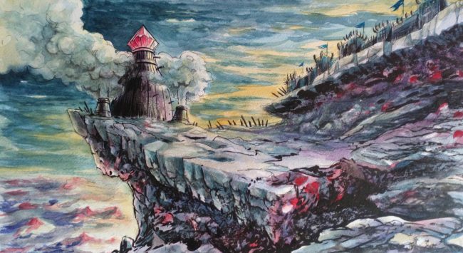 Les Terres de Matnak : interview de Posidonia Éditions sur le JDR à zoomorphose 3 Illustration de l'univers post-déluge des Terres de Matnak
