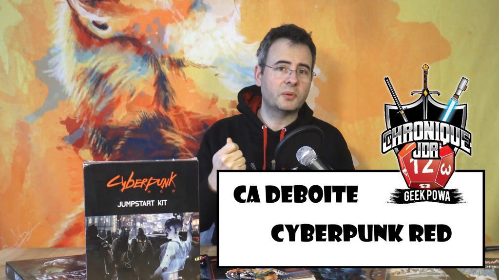 ouvertur de la boite cyberpunk red par fletch pour la chronique jeu de rôles