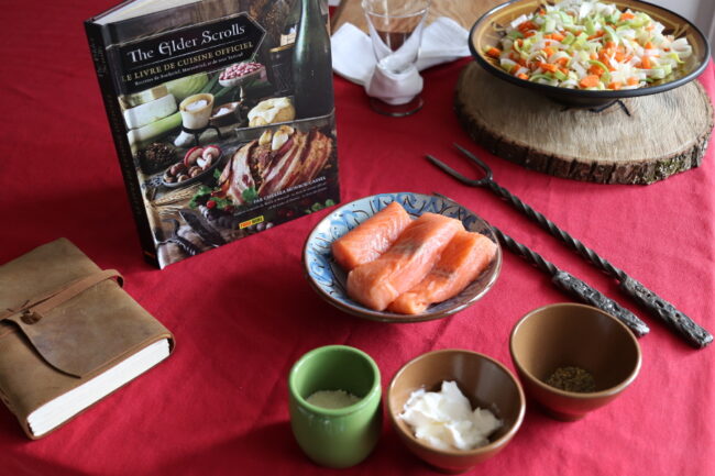 Recette Elder Scrolls - saumon dela Rivière blanche