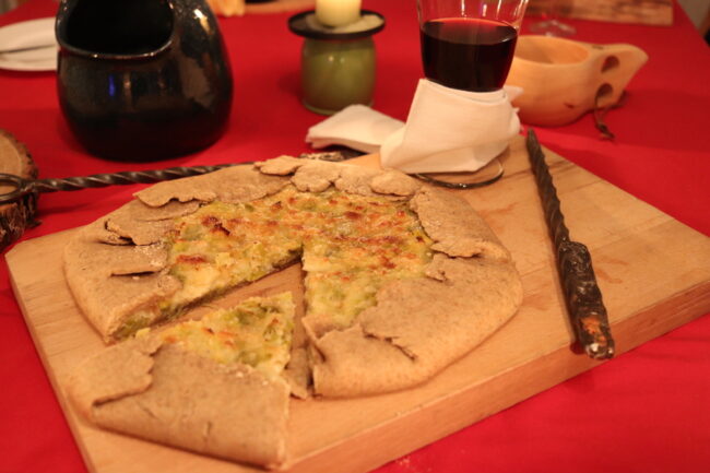 Recette Elder Scrolls - tarte au poireau et au fromage