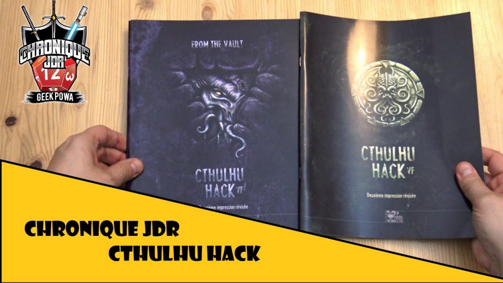 feuilletage du jeu de rôle cthulhu hack chez les 12 singes