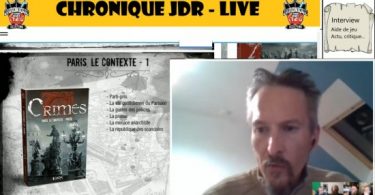 Yann lebvres l'auteur du jeu de rôles crimes