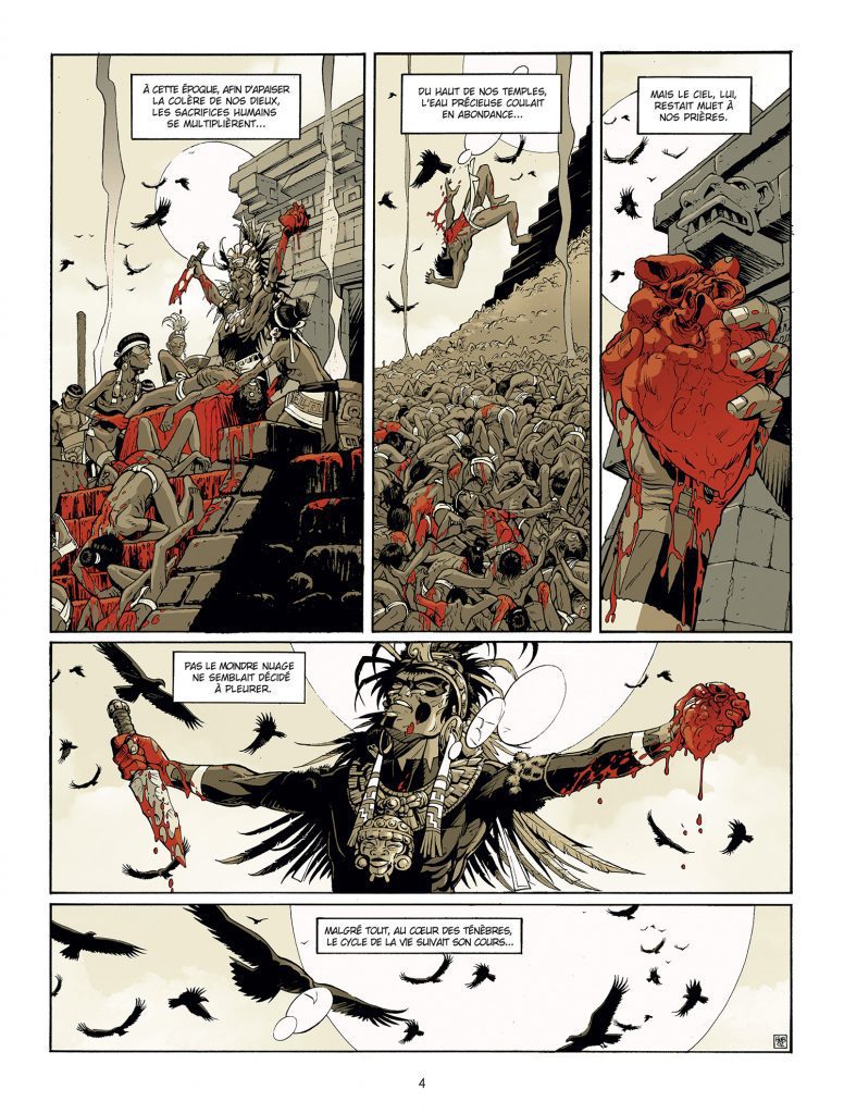 Hub, Le Serpent et la Lance, planche - éditions Delcourt