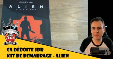 fletch ouvre la boite de jeu de roles alien kit de démarrage