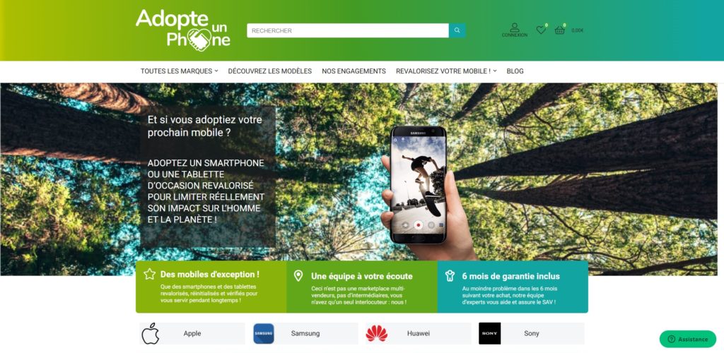On a testé le site écolo Adopte Un Phone ! 1 capture adopte un phone