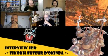 l'équipe de geek pow recoit tikokh l'auteur d'okimba
