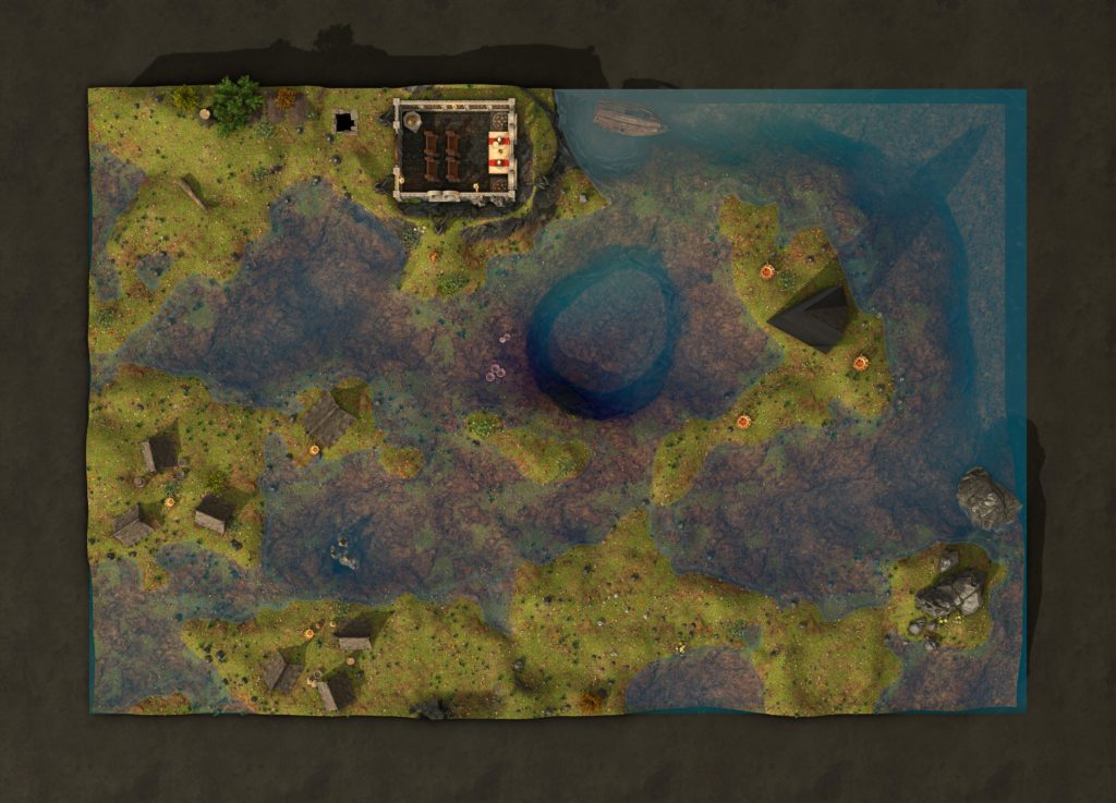 Le pack GeekPowa de maps Dungeon Alchemist ! 12 presqu ile des pecheurs superstitieux sans grid 1