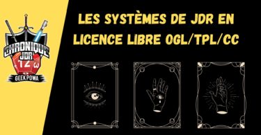 systèmes de JDR en licence libre