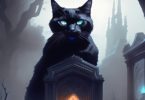 Un chat dans un JDR observe les joueurs rolistes