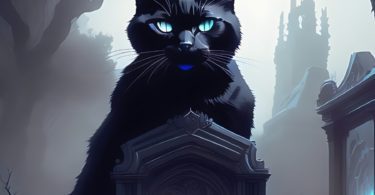 Un chat dans un JDR observe les joueurs rolistes