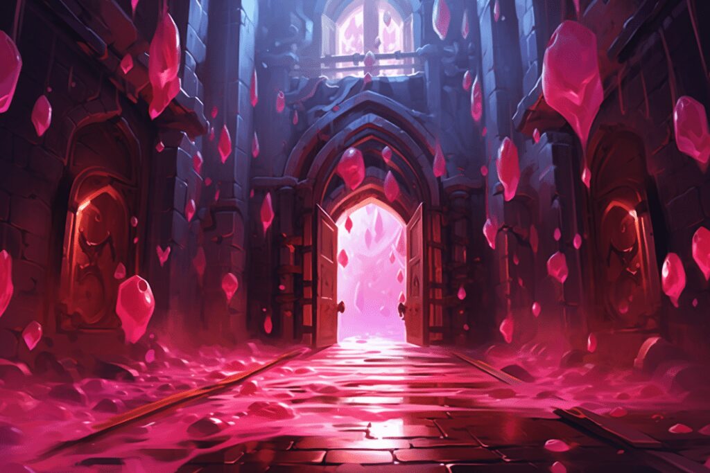 Le sol du donjon est jonché de bonbons