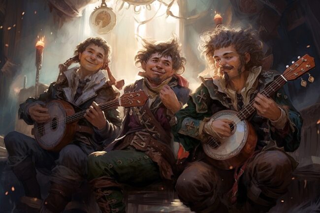 Donjons et Dragons : Comment créer une ambiance immersive pour vos parties 4 les bardes de donjons et dragons