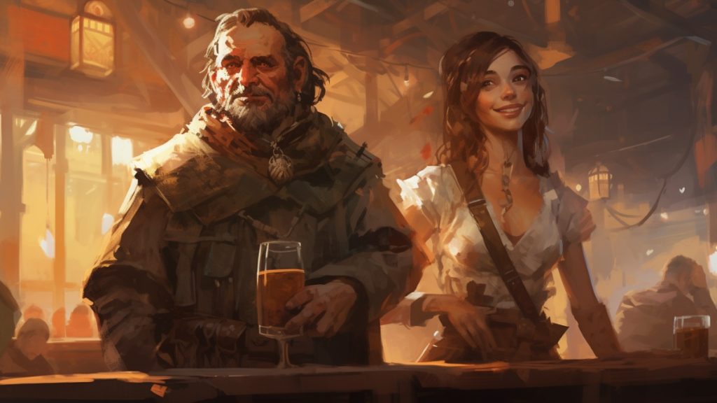 Aide de jeu pour JDR - Le Générateur de taverne et ses 100 Rumeurs ! 1 Des rumeurs propagé par des taverniers dans une taverne de donjons et dragons