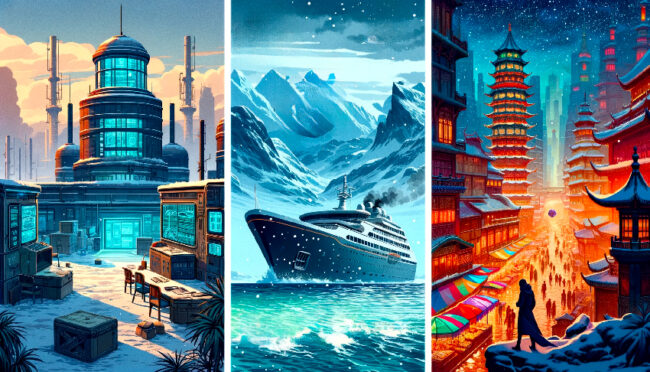 3 paysages de jeu de rôles espionnage
