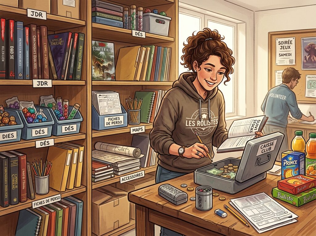 Gerer la caisse dun club de jeu de role