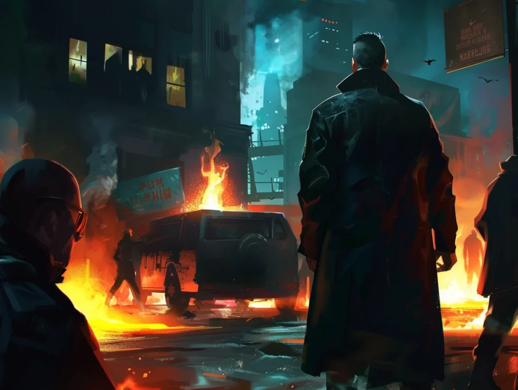 une scène d'insurection dans de l'urban fantasy