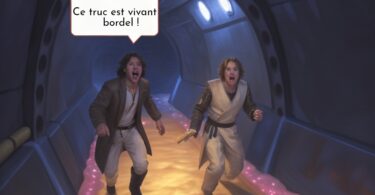 Une salle organique où le sol est composé d’un énorme estomac gélatineux et les murs ressemblent à des côtes palpitantes.