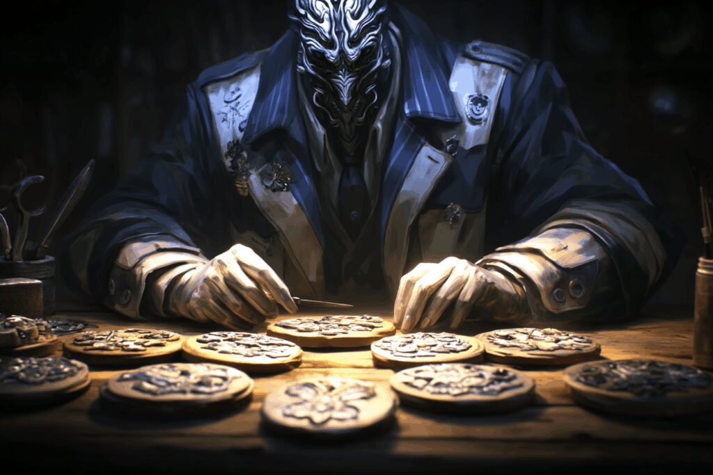 Des mains en train de dcouper des images de jdr 2