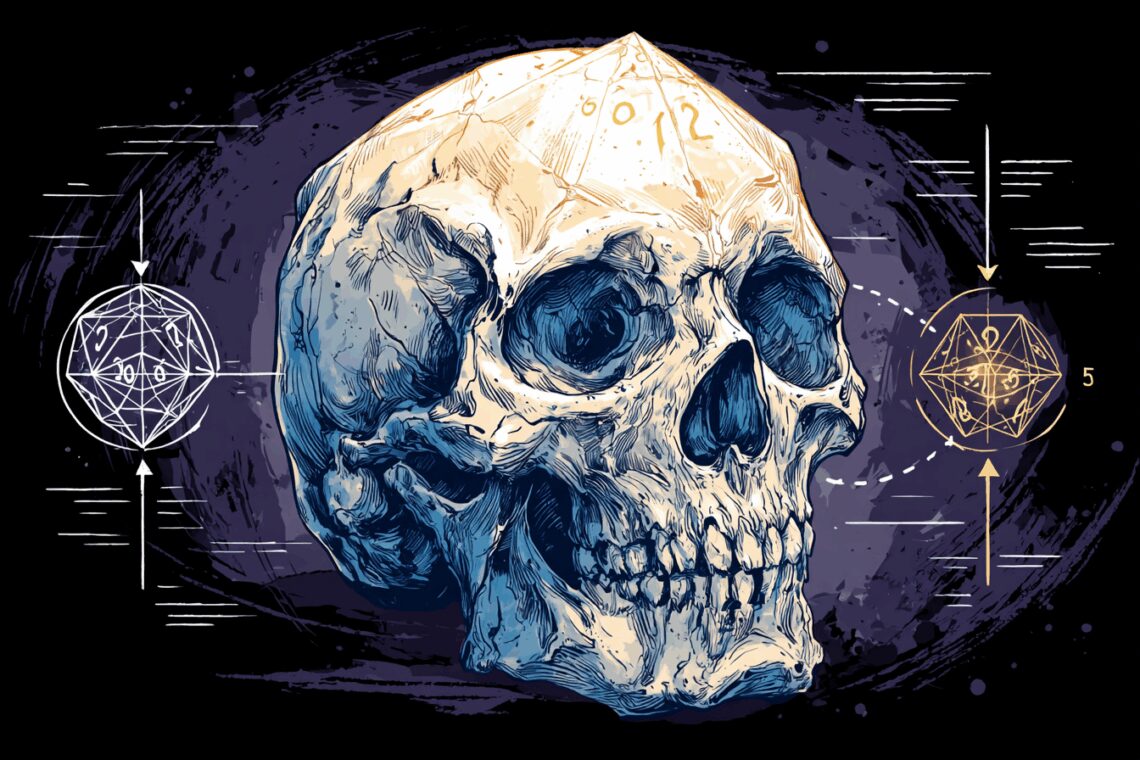Illustration dun crane mort heroique. Systeme impulsion friction.