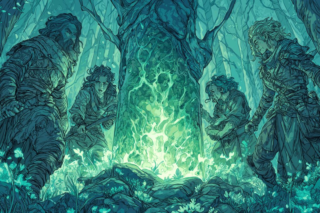 un groupe de dnd uni pour sauver la foret