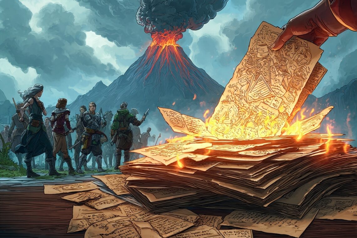 Les 7 Plaisirs Coupables du Maître de Jeu : Ce qui se passe vraiment derrière l'écran 7 Le Bucher des Vanites Mettre le Feu a son Scenario