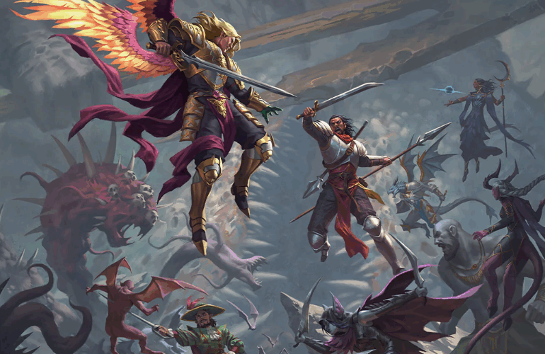 Draw Steel TTRPG (vo) : L'Art de la Guerre Héroïque 1 Bataille épique, médiévale fantastique, avec des anges, des démons et des aventuriers.