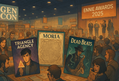 Les trois jeux à la Gen Con 2025 ont gagné les Ennie Awards.