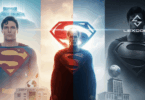 De triptyque d'illustration Superman.