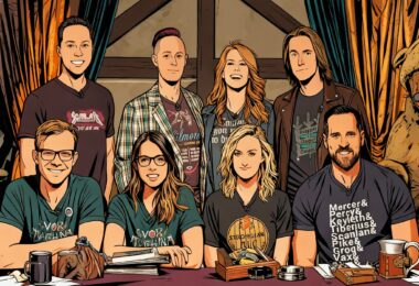 l'équipe de critical role en monde illustration comics