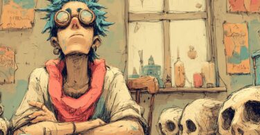 Joueur de jeu de rôle s'ennuyant face à des figurines de gobelins et squelettes classiques sur table de jeu