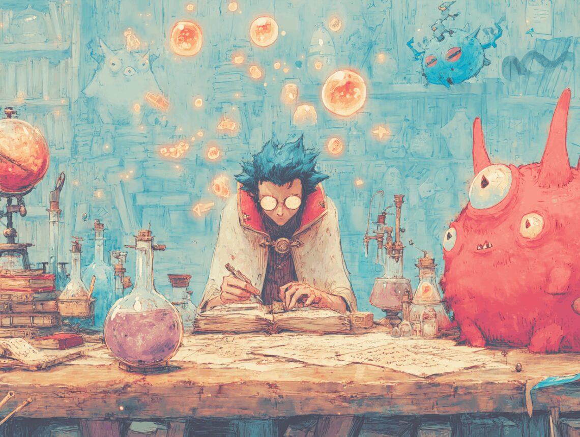 Maître du jeu créatif réinventant les monstres classiques avec notes magiques et concepts transformés