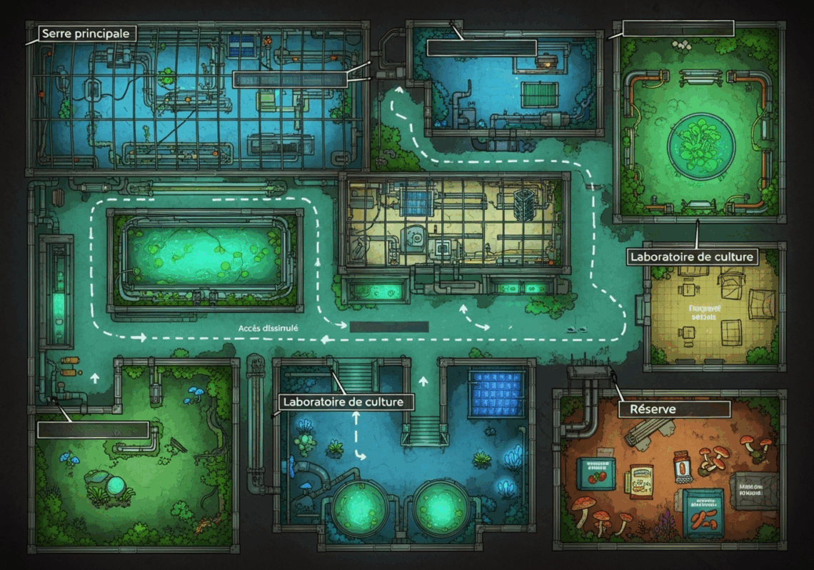 Concours Geek Powa 2025 : Solar Punk & Nourriture 2 One page dungeon solar punk