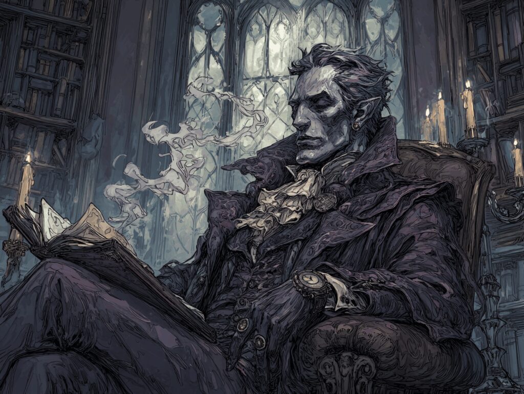 Un vampire super classe qui fait du jeu de role en solo