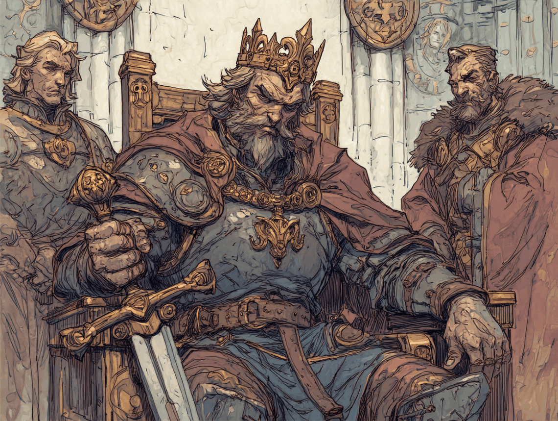 Un roi et ses deux conseillers