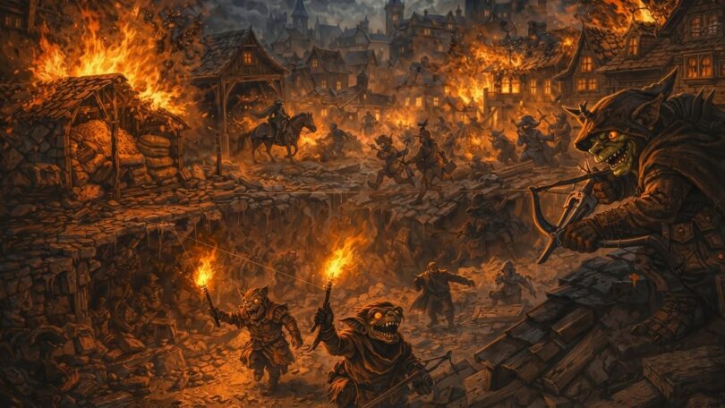 Lattaque des gobelins incendiaires